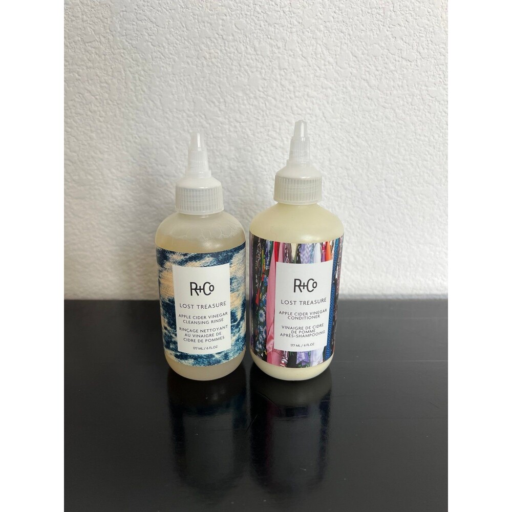 R+Co Lost Treasure Apple Cider Vinegar Cleansing Rinse and Conditioner 6 oz each